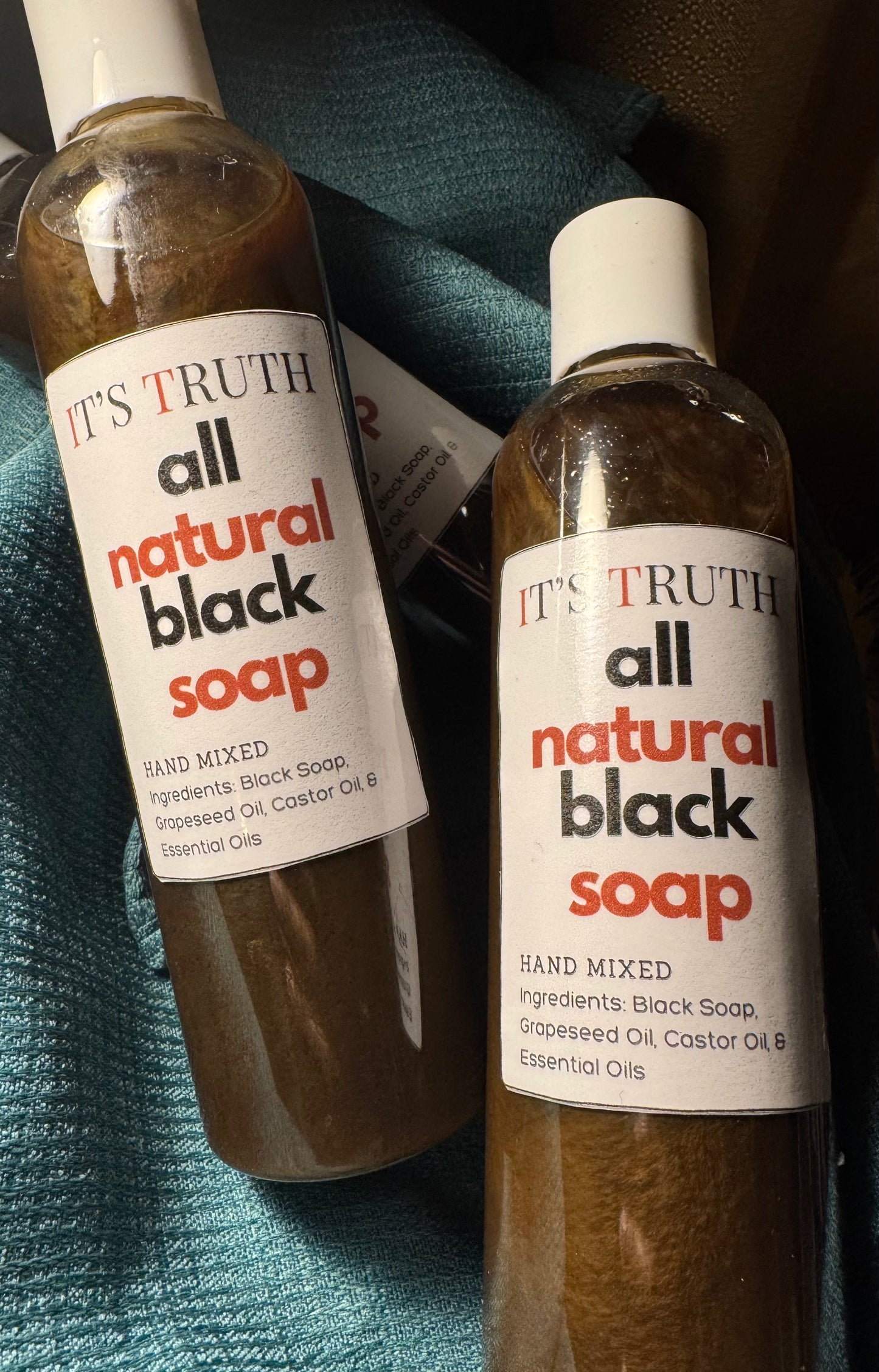 All Natural Black Soap - Liquid